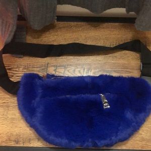 3AM Forever blue fur Fanny pack